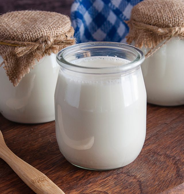 homemade yogurt made with fresh cow's milk and lactic ferments,